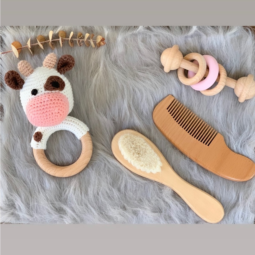 3 Pcs set Baby Crochet rattle/ Baby essential items.